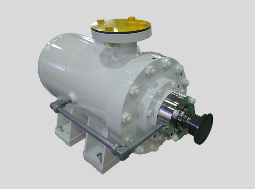 Screw pump for lubricating oil supply to compressor